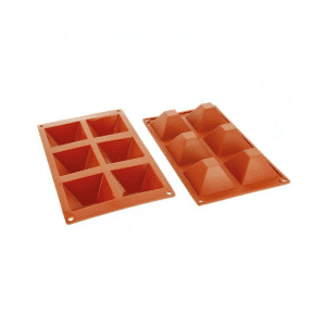 Silicone Mold Pyramid 6pcs