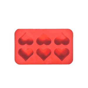 Silicone Mold Heart Shape 6pcs