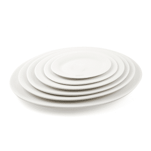 Ivory Porcelain Oval Serving Plate