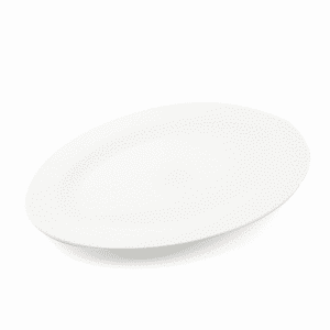 Ivory Porcelain Oval Serving Plate