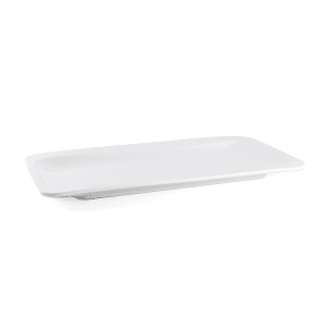 Ivory Porcelain Rectangular Two Edge Rim Plate