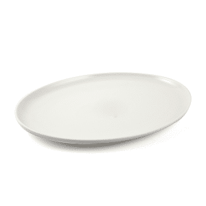 Ivory Porcelain Oval Pizza Plate