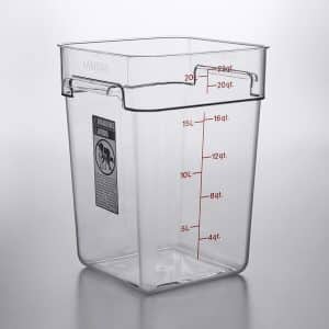 Classic Clear Square Polycarbonate Food Storage Container