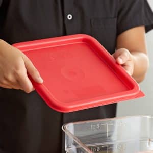 Square Polyethylene Food Storage Container Lid Cambro