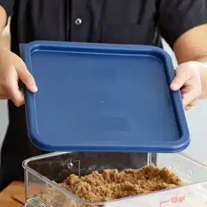 Square Polyethylene Food Storage Container Lid Cambro