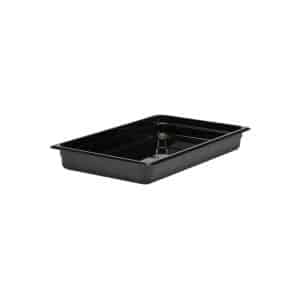 Camwear Full 1/1 Size Black Polycarbonate Food Pan