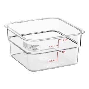 Classic Clear Square Polycarbonate Food Storage Container