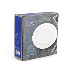 Ivory Porcelain 6 Piece Flat Plates Set