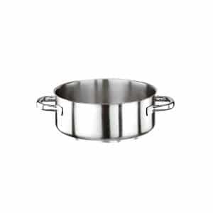 Paderno Low Casserole Pot Stainless steel